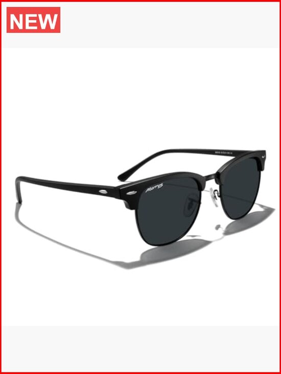 Classic Square Semi-Rimmed Polarized Sunglasses with Metal Frame main image 7